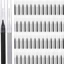 Patelai 100 Pieces Braces Brush for Cleaner Interdental Brush Toothpick Dental Tooth Flossing Head Oral Dental Hygiene Flosser Toothpick Cleaners Tooth Tool(Black, Grey,Suitable Size)