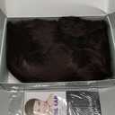 Long Hair Wig for Men Men's Brown Wig Natural Wavy Curly 70s 80s Rocker Cosplay Synthetic Wigs for Halloween Accessory(Brown)