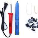 Samsung LCD/Plasma TV Capacitor Repair Kit (Solder Iron + Solder Sucker/Desoldering Pump + Solder Wire + Solder Wick + Replacement Capacitors)