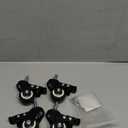 AAGUT 1.5" Stem Casters, Screwed Bolt 5/16" x 18 x 1, Swivel Caster with Brake Lock No Noise Castors,Set of 4