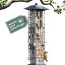Perky-Pet 336-1SR Squirrel-Be-Gone Squirrel Proof Bird Feeder, 2LB, Outdoor Wild Bird Feeder with Weight-Activated Perches
