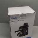 Steam Espresso Machine with Milk Frother, 1-4 Cup Mini Expresso Coffee Maker for Home, Latte Cappuccino Machine Includes Carafe, Black