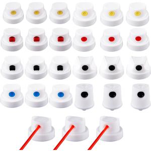 Tinoaly 27pcs Spray Paint Caps, Universal Fast Coloring Spray Can Nozzle Paint Tips for Wall Graffiti Art Creation Painting