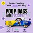 Dog Poop Bags 120 Count – Leakproof, Easy Open, Lavender Scent | Extra Thick Plant-Based PLA + PBAT, Fits All Dispensers | Funny Hey Stinky Design – Proudly Supporting Service & Therapy Dogs