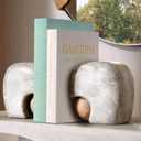 Decorative Books for Home Decor  Set of 2 Linen Faux Book Storage Boxes with Wooden Bead Tassel, Hidden Storage for Bookshelf, Coffee Table, Living Room, Office, Bedroom (Green,Beige)