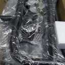 MISSLO Heavy Duty Clothing Racks for Hanging Clothes Rack Double Rod Garment Rack Rolling Closet Wardrobe Rack on Wheels, Metal, Adjustable, Black