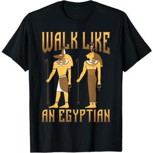 Egypt Funny Walk Like An Egyptian T-Shirt (Black, Large)