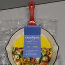 Crock Pot Artisan 8 Inch Enameled Cast Iron Round Skillet, Scarlet Red