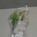 2 Pieces Gold Wall Decor Hanging Planters with Artificial Plants Metal Vase Indoor Plants Holder Modern Geometric Wall Art for Home Bathroom Bedroom Living Room Office(Aquatic Plant,Small)