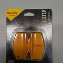 Smith's CCKS 2-Step Knife Sharpener - Yellow - 2-Step Preset Coarse & Fine Slots - Outdoor Handheld Knife Sharpener - Fishing, Hunting, Fillet, Pocket Knives - Compact Plastic Portable Keychain Tool