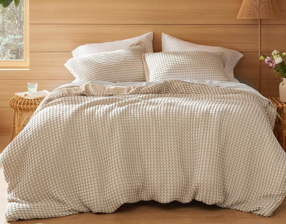 Bedsure Bedding set With 2 Pillowcase 22*32 Beige Duved Cover 100*100 In