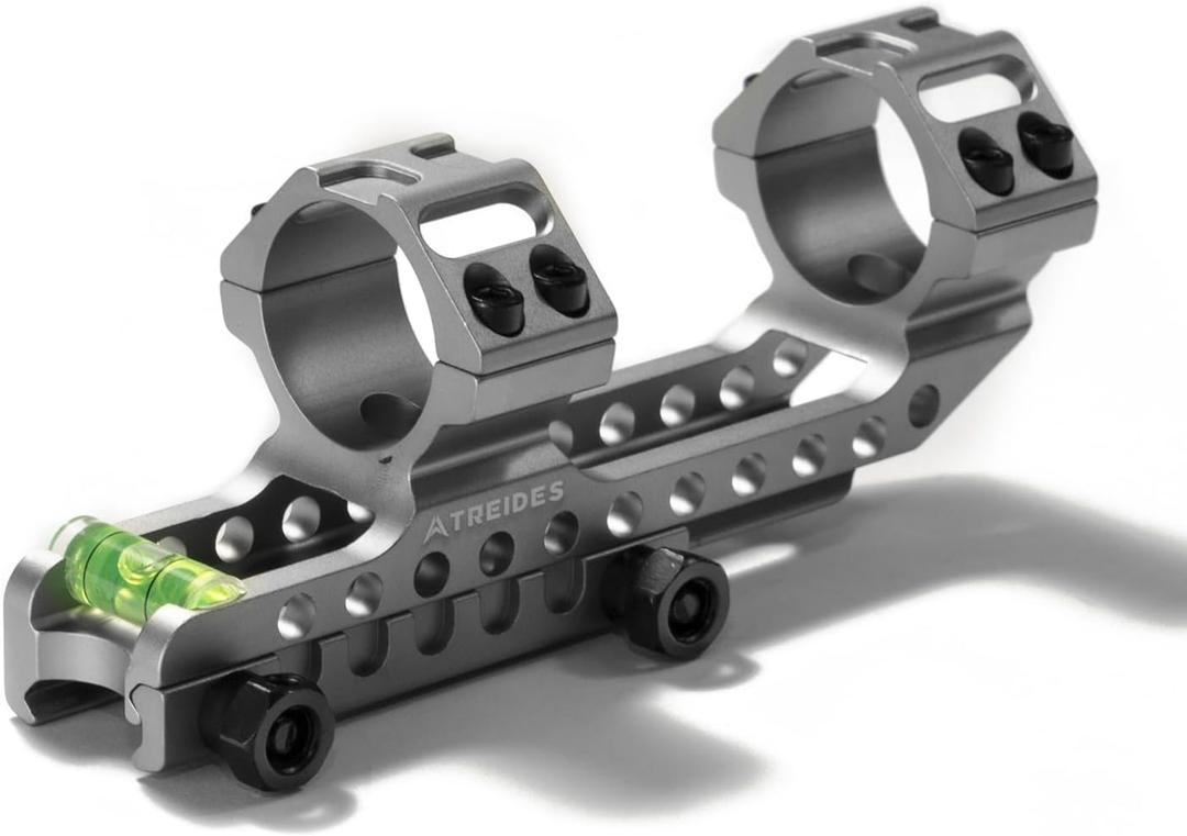ATREIDES Omnigrit Cantilever Scope Mount, 20mm Rail 30mm Tube Scope Mount with Horizontal Calibration, 1.4" Center Height (Gray)