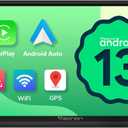 Eonon Android 13 Double Din Car Stereo 7 Inch Apple CarPlay Radio Android Auto Touch Screen, Bluetooth, Fast Charge, AM/FM, SWC, 1080P Backup Camera Input - UA13
