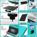 12x10 Inch Heat Press Machine for T Shirts Digital Industrial Sublimation Printer for Heat Transfer Vinyl Intelligent Green Press Machine for HTV Heat Transfer Projects