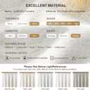 IVAPUPU Natural Pinch Pleated 100% Blackout Curtains Linen Blend Room Darkening Window Curtains 90 inch 1 Panel for Living Room Bedroom Thermal Insulated Curtain Drapes with 12 Pcs Hooks 70''Wx90''L