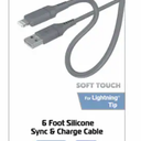 6 Foot Silicone Rubber Sync &Charge Cable