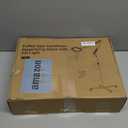 KIRKAS 12X Large Floor Magnifying Glass with Light and Stand, Infinite Color Dimmable 2 in 1 Lighted Magnifier lamp for Close Work, Reading,Craft,Sewing,Hobby, 4 Wheel Rolling Stable Base Esthetician (Black)