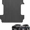 Ecarzo Truck Bed Mat for 2026 2025-2019 Chevy Silverado 1500/GMC Sierra 1500 5.8 FT Custom Fit Heavy-Duty TPE Car Cargo Bed Liner Anti-Slip All-Weather Tailgate Protector Odorless Pickup Accessories