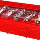 Hot Wheels Premium Toy Cars & Trucks, Lions Roar Container Set with 5 Die-Cast 1:64 Scale Drag Racing Vehicles in Collectable Display Container