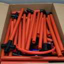 EagleStone Kids Adjustable Arcade Basketball Hoop with LED Lights & Scoreboard, 4 Balls Ball Storage Net, Indoor Outdoor Carnival Basketball Game Set for Boys & Girls Ages 3-12, Pump Included