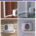 5" Width x 2.6 Ft Flexible Duct, PE Material, Mini Split Line Set Cover Part, Air Conditioner Accessories for Mini Split Air Conditioners and Central AC, White