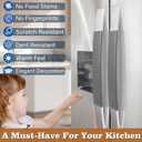 Refrigerator Handle Covers, 5 PCS, Adjustable Appliance Handle Covers, Keep Your Kitchen Clean, Microwave Oven Stove Dishwasher Handle Protector, Non Slip Fridge Handle Cover (Dark Gray)