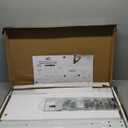 AX WABER Universal Floor TV Stand with Mount 70 Degree Swivel 9 Level Height Adjustable and Space Saving Design for Most 27 to 65 inch LCD, LED OLED TVs, Perfect for Corner & Bedroom White AX1006TW