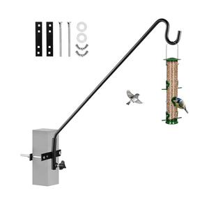 MIXXIDEA Extended Fence Deck Hook Rail Heavy Duty Bird Feeder Hook, Adjustable Plant Bracket for Bird Feeders, Planters, Suet Baskets, Lanterns, Wind Chimes and More