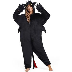 Unisex Animal Onesie Pajamas Adult Cosplay Dragon Sleepwear Halloween Party Costumes XL