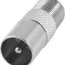 uxcell 2 Pcs F Female to PAL Male 9.5mm TV Satellite Antenna Coax Adapter