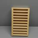Wonderjune 1 Pcs Wooden Lipsticks Holder 0.7 inch Lip Balm Tube Holder Lip Gloss Organizer Display Wood Lipsticks Tube Tower Organizer for Market Craft Booth Room Display (10 Slot)