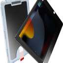 MOBDIK Privacy Screen Protector Compatible with iPad 9th / 8th / 7th Generation 10.2 Inch (2021/2020 / 2019), Anti Spy, 9H Tempered Glass, EZ Kit 1 Pack