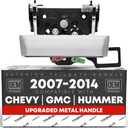 Tailgate Handle, Upgraded Metal - Compatible with 2007-2013 Chevrolet Avalanche, 07-2014 Silverado 1500, 2500 HD, 3500 HD; 07-14 GMC Sierra 1500, 2500, 3500; 09-10 Hummer - Chrome - 20928119, 2088035