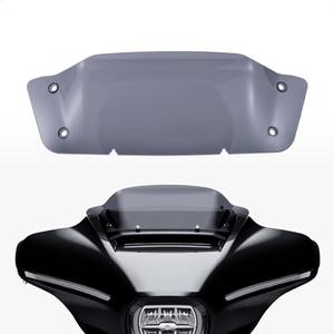 7 inch Motorcycle Wave Windshield Windscreen Wind Splitter Compatible for Harley Davidson CVO Street Glide FLHXSE 2023 2024, CVO Street Glide FLHXS 2023 & FLHX 2024 (Black)