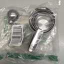 Stainless Steel Measuring Cups And Measuring Spoons 10-Piece Set, 5 Cups And 5 Spoons