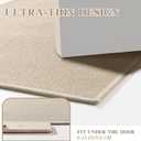 chakme Bathroom Rugs Mat 24x17, Ultra Thin Non Slip Bath Mat Small Quick Dry Absorbent Bath Mat for Bathroom Floor, (Light Beige, 24"x17")