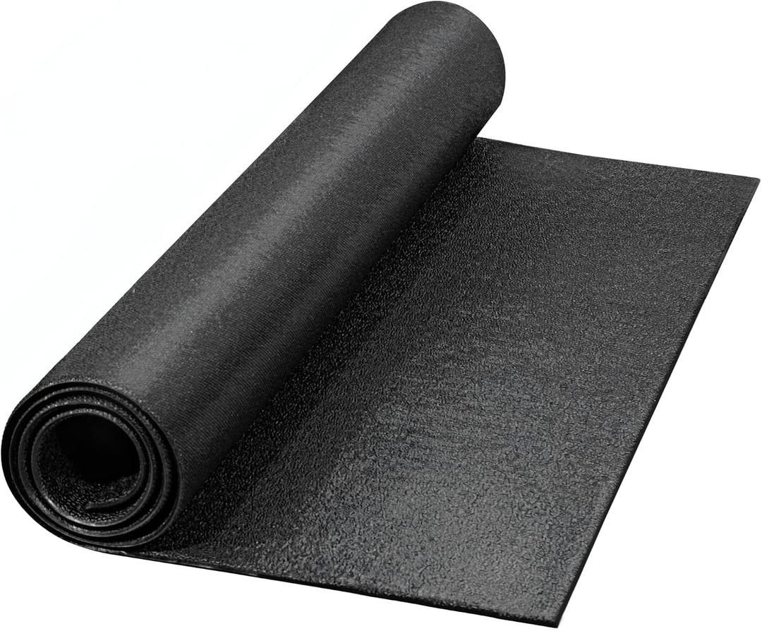 HULKFIT High Density 1/4-Inch Equipment Mat – Non-Slip Floor Protection Pad for Treadmill, Elliptical, Exercise Bike, Yoga & Heavy Gym Equipment – 48" L x 96" W (4 x 8FT)