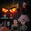 [Timer & 8 Modes] Halloween Decorations Spooky Eyes Lights, Extra Large 21 Inch Halloween Window Decorations RGB Lights Glowing Eyes Halloween Window Lights USB Powered Halloween Decor Indoor Home