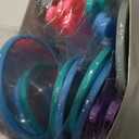 Jetec 25 Pcs Handheld Mirror with Handle, 3.94" L x 2.17" W, Small Portable Round Mirror Bulk for Kids Classroom Travel Makeup Camping Daily DIY Gifts Valentine's Day Easter Crafts(Blue Color Series)