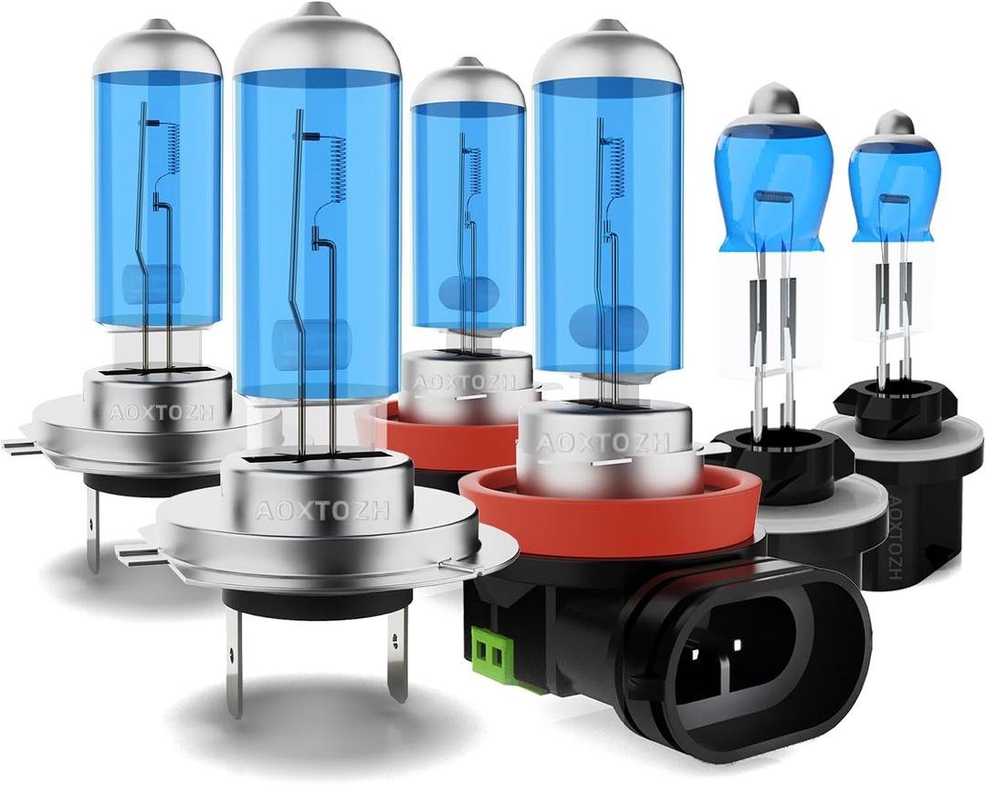 Headlight Bulbs Fit for 2014-2016 Kia Sorento,H7 High Beam H11 Low Beam 881 Fog Lights Bulbs,Halogen Headlights,300% Brightness,Plug and Play,6000K White,6 Pcs