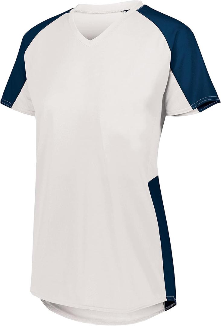 Augusta Sportswear Girls' Augusta Sportswear Girls Cutter Jersey: V-Neck - Moisture Wicking, Softball, Baseball and Multi-Sport Athletic Wear