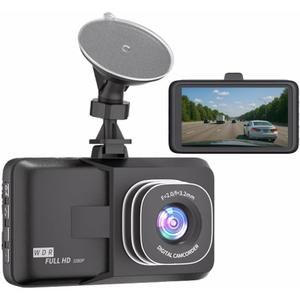 3-inch Dash Cam for Cars, 1080P HD car Camera, Wide-Angle Driving Recorder with Night Vision, Loop Recording, Video Motion Detection