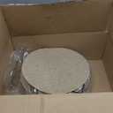 Mifoci 100 Pieces Fall Burlap Placemats, Burlap Round Reusable Placemats Brown Table Mats Circle Rustic Table Decorations for Wedding Christmas Dinner Holiday Farmhouse Supplies(13.78 Inches)