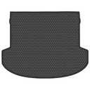 Megiteller Car Cargo Rubber Liner Mat Custom Fit for Hyundai Santa Fe 2019 2020 Odorless Washable Heavy Duty All Weather Car Trunk Cargo Mat