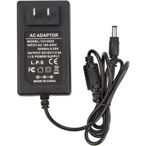 12V 2.5A Power Adapter - COOLM AC 100-240V to DC 12V 2500mA Power Supply Transformer Charger 12V/2.5A forAnalog DVR NVR HVR CCTV Security Camera/RGB LED Strip Lights