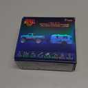 Mini Rc Truck, 1:64 Scale Monster Truck Remote Control Car with Lights, 2.4Ghz Remote Control, Mini Alloy Monster Truck Rc, Speed/Steering Adjustable (Grey)