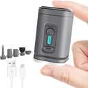 Portable Air Pump for Inflatables, ICEKATI Mini Electric Rechargeable Inflate Deflate Pump with Camping Light for Pool Floats, Swimming Rings, Air Mattress, Sleeping Pads, Vacuum Storage Bags