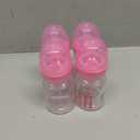 Dr. Brown's Natural Flow Anti-Colic Options+ Wide-Neck Baby Bottles 5 oz/150 mL,with Level 1 Slow Flow Nipple, Pink 4 Pack, 0m+