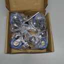 Stem Caster Wheels 2 inch Heavy Duty, Swivel Threaded Stem Mount Casters Set of 4 with American Size UNC 3/8"-16 x 1