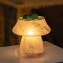 Electric Mushroom Wax Melt Warmer, Flameless 3-in-1 Cute Wax Warmer for Scented Wax Candle Lamp Essential Oil Burner Diffuser Decor Candle Warmer Lamp for Home Office Gifts & Decor